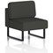 Brixworth Modular Seating Central Unit, With Black Legs, In Yoredale Fabric, Leyburn