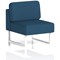 Brixworth Modular Seating Central Unit, With White Legs, In Sumi Fabric, Uto