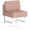 Brixworth Modular Seating Central Unit, With White Legs, In Yoredale Fabric, Kidstone