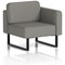 Brixworth Modular Seating Left Unit, With Black Legs, In X2 Fabric, Number