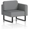 Brixworth Modular Seating Left Unit, With Black Legs, In Synergy Fabric, Partner