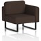 Brixworth Modular Seating Left Unit, With Black Legs, In Synergy Fabric, Wed