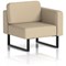 Brixworth Modular Seating Left Unit, With Black Legs, In Yoredale Fabric, Gordale