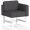 Brixworth Modular Seating Left Unit, With White Legs, In X2 Fabric, Arithmetic