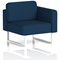 Brixworth Modular Seating Left Unit, With White Legs, In X2 Fabric, Calculus