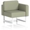 Brixworth Modular Seating Left Unit, With White Legs, In Main Line Flax Fabric, Newbury