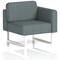 Brixworth Modular Seating Left Unit, With White Legs, In Main Line Flax Fabric, Westminster