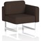 Brixworth Modular Seating Left Unit, With White Legs, In Synergy Fabric, Wed