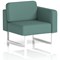 Brixworth Modular Seating Left Unit, With White Legs, In Sumi Fabric, Handa