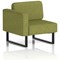 Brixworth Modular Seating Right Unit, With Black Legs, In Rivet Fabric, Olive