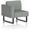 Brixworth Modular Seating Right Unit, With Black Legs, In Rivet Fabric, Prime