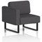 Brixworth Modular Seating Right Unit, With Black Legs, In X2 Fabric, Arithmetic