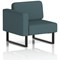 Brixworth Modular Seating Right Unit, With Black Legs, In X2 Fabric, Polygon