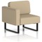 Brixworth Modular Seating Right Unit, With Black Legs, In Main Line Flax Fabric, Upminster