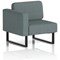 Brixworth Modular Seating Right Unit, With Black Legs, In Main Line Flax Fabric, Westminster