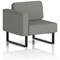 Brixworth Modular Seating Right Unit, With Black Legs, In Yoredale Fabric, Hardraw