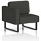 Brixworth Modular Seating Right Unit, With Black Legs, In Yoredale Fabric, Leyburn