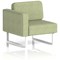 Brixworth Modular Seating Right Unit, With White Legs, In Rivet Fabric, Burnish