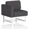 Brixworth Modular Seating Right Unit, With White Legs, In X2 Fabric, Arithmetic