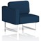 Brixworth Modular Seating Right Unit, With White Legs, In X2 Fabric, Calculus