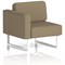 Brixworth Modular Seating Right Unit, With White Legs, In Main Line Flax Fabric, Bank