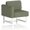 Brixworth Modular Seating Right Unit, With White Legs, In Main Line Flax Fabric, Monument