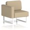 Brixworth Modular Seating Right Unit, With White Legs, In Main Line Flax Fabric, Upminster