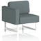 Brixworth Modular Seating Right Unit, With White Legs, In Main Line Flax Fabric, Westminster