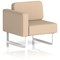 Brixworth Modular Seating Right Unit, With White Legs, In Synergy Fabric, Affix