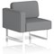 Brixworth Modular Seating Right Unit, With White Legs, In Synergy Fabric, Partner