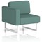 Brixworth Modular Seating Right Unit, With White Legs, In Sumi Fabric, Handa