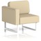 Brixworth Modular Seating Right Unit, With White Legs, In Sumi Fabric, Zen