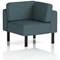 Brixworth Modular Seating Corner Unit, With Black Legs, In X2 Fabric, Polygon