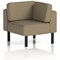 Brixworth Modular Seating Corner Unit, With Black Legs, In Main Line Flax Fabric, Bank