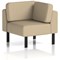 Brixworth Modular Seating Corner Unit, With Black Legs, In Main Line Flax Fabric, Upminster