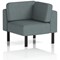 Brixworth Modular Seating Corner Unit, With Black Legs, In Main Line Flax Fabric, Westminster