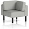 Brixworth Modular Seating Corner Unit, With Black Legs, In Sumi Fabric, Tokyo