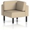 Brixworth Modular Seating Corner Unit, With Black Legs, In Yoredale Fabric, Gordale