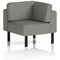 Brixworth Modular Seating Corner Unit, With Black Legs, In Yoredale Fabric, Hardraw