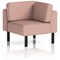 Brixworth Modular Seating Corner Unit, With Black Legs, In Yoredale Fabric, Kidstone