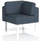 Brixworth Modular Seating Corner Unit, With White Legs, In Rivet Fabric, Crucible