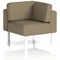 Brixworth Modular Seating Corner Unit, With White Legs, In Main Line Flax Fabric, Bank