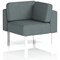 Brixworth Modular Seating Corner Unit, With White Legs, In Main Line Flax Fabric, Westminster