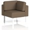 Brixworth Modular Seating Corner Unit, With White Legs, In Sumi Fabric, Osaka