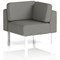 Brixworth Modular Seating Corner Unit, With White Legs, In Yoredale Fabric, Hardraw