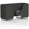 Brixworth 2 Seater Booth, Black Legs, Synergy Fabric, Mix Panels And Partner Sofa