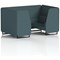 Brixworth 4 Seater Booth, Black Legs, X2 Fabric, Polygon Panels And Sofa