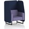 Brixworth 1 Seater Open Booth, Black Legs, Synergy Fabric, Alike Panels And Order Sofa