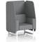 Brixworth 1 Seater Open Booth, White Legs, Synergy Fabric, Partner Panels And Sofa