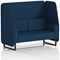 Brixworth 2 Seater Open Booth, Black Legs, X2 Fabric, Calculus Panels And Sofa